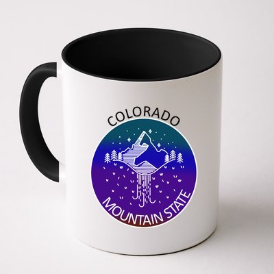 Colorful Colorado Mountain State Logo Mug