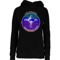 Colorful Colorado Mountain State Logo Womens Funnel Neck Pullover Hood