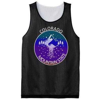 Colorful Colorado Mountain State Logo Mesh Reversible Basketball Jersey Tank