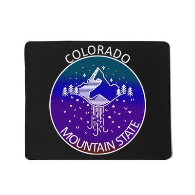 Colorful Colorado Mountain State Logo Mousepad