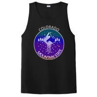 Colorful Colorado Mountain State Logo PosiCharge Competitor Tank