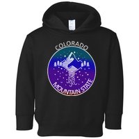 Colorful Colorado Mountain State Logo Toddler Hoodie