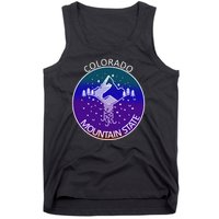 Colorful Colorado Mountain State Logo Tank Top