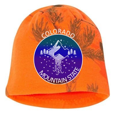 Colorful Colorado Mountain State Logo Kati - Camo Knit Beanie