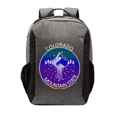 Colorful Colorado Mountain State Logo Vector Backpack