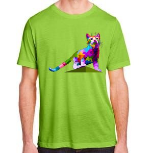 Colorful Curious Kitten Adult ChromaSoft Performance T-Shirt