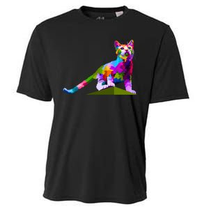 Colorful Curious Kitten Cooling Performance Crew T-Shirt