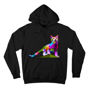 Colorful Curious Kitten Hoodie