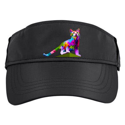 Colorful Curious Kitten Adult Drive Performance Visor