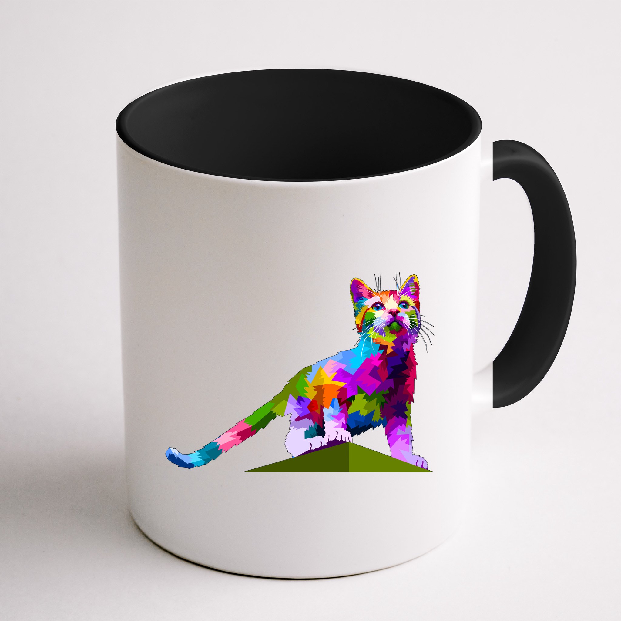 Colorful Curious Kitten Mug