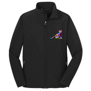 Colorful Curious Kitten Core Soft Shell Jacket