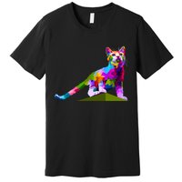 Colorful Curious Kitten Premium T-Shirt