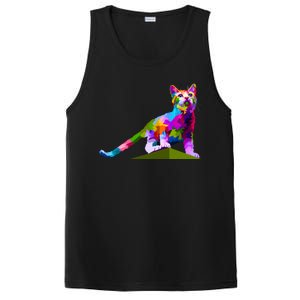 Colorful Curious Kitten PosiCharge Competitor Tank