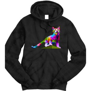 Colorful Curious Kitten Tie Dye Hoodie