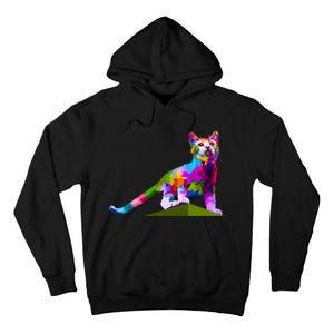 Colorful Curious Kitten Tall Hoodie