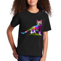 Colorful Curious Kitten Kids T-Shirt