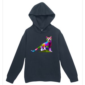 Colorful Curious Kitten Urban Pullover Hoodie