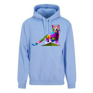 Colorful Curious Kitten Unisex Surf Hoodie