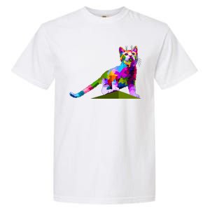 Colorful Curious Kitten Garment-Dyed Heavyweight T-Shirt