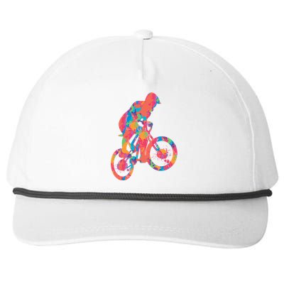 Colorful Cyclist Snapback Five-Panel Rope Hat