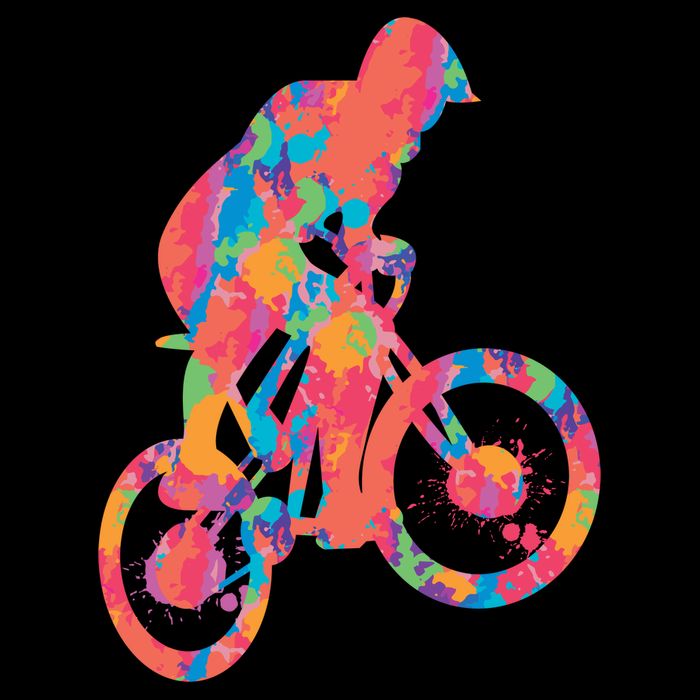 Colorful Cyclist Mug