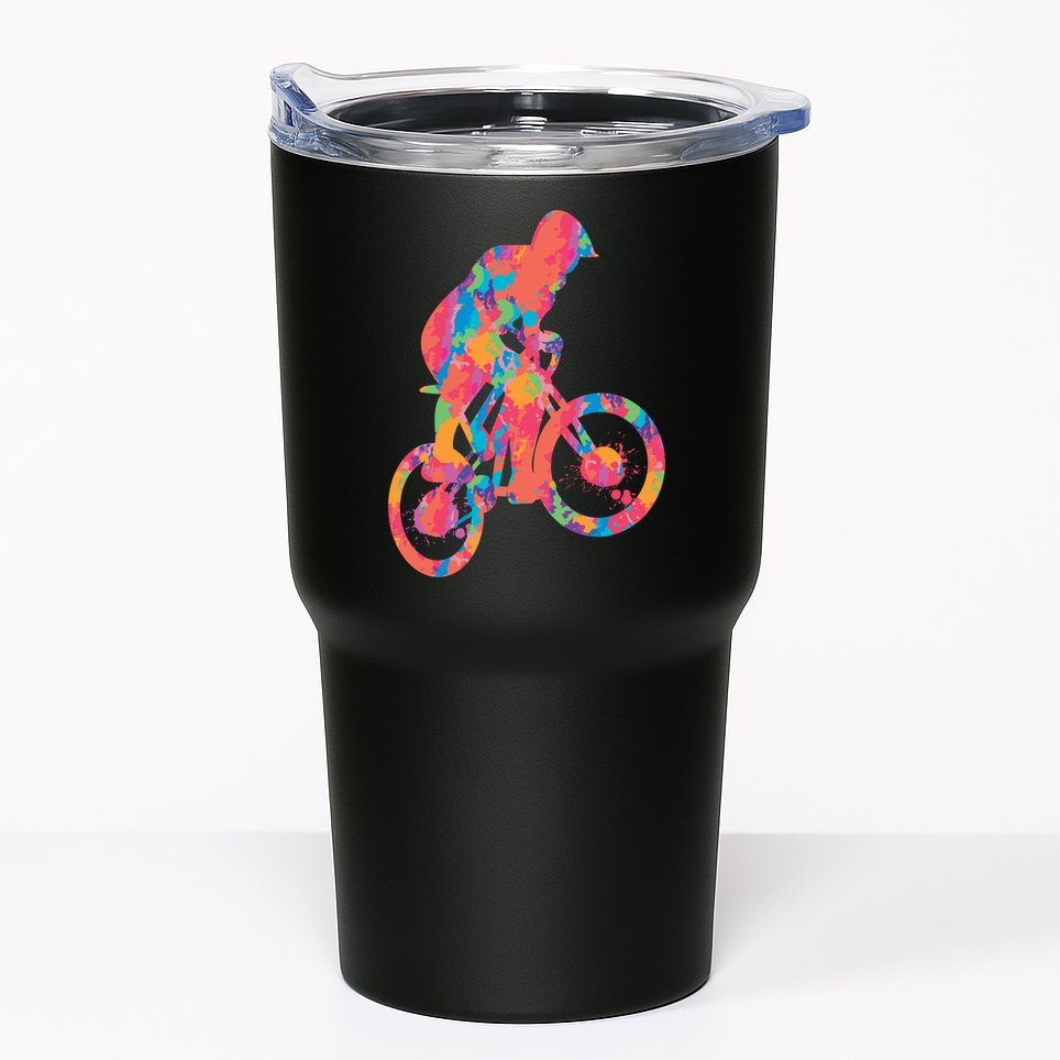 Colorful Cyclist Tumbler