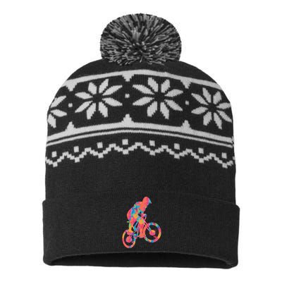 Colorful Cyclist USA-Made Snowflake Beanie