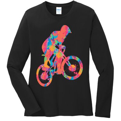 Colorful Cyclist Ladies Long Sleeve Shirt