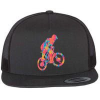 Colorful Cyclist Flatbill Hat