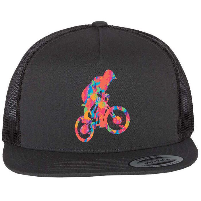 Colorful Cyclist Flatbill Hat