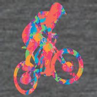 Colorful Cyclist Flatbill Hat