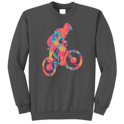 Colorful Cyclist Tall Sweatshirt