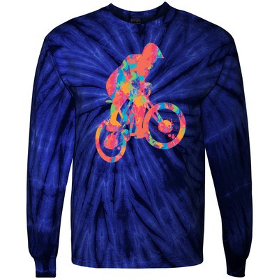 Colorful Cyclist Tie-Dye Long Sleeve Shirt