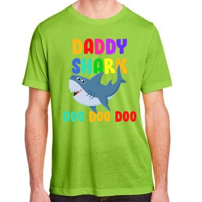 Colorful Daddy Shark Doo Doo Doo Adult ChromaSoft Performance T-Shirt