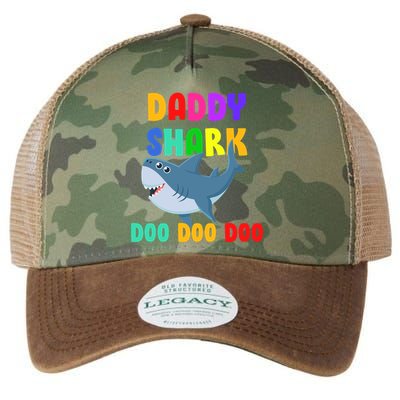 Colorful Daddy Shark Doo Doo Doo Legacy Tie Dye Trucker Hat
