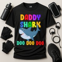 Colorful Daddy Shark Doo Doo Doo Performance Shirt