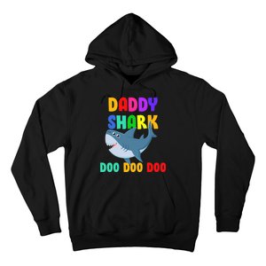 Colorful Daddy Shark Doo Doo Doo Hoodie