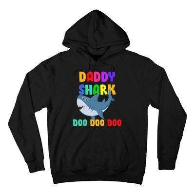 Colorful Daddy Shark Doo Doo Doo Hoodie