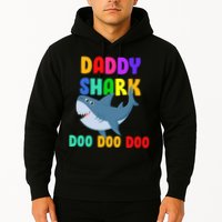Colorful Daddy Shark Doo Doo Doo Hoodie