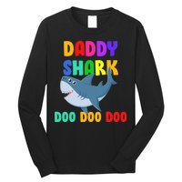 Colorful Daddy Shark Doo Doo Doo Long Sleeve Shirt