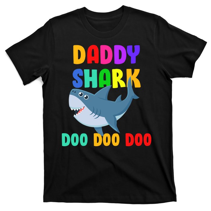 Colorful Daddy Shark Doo Doo Doo T-Shirt