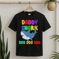 Colorful Daddy Shark Doo Doo Doo T-Shirt