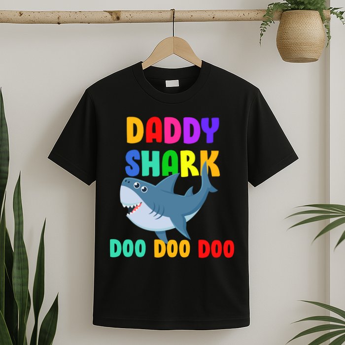 Colorful Daddy Shark Doo Doo Doo T-Shirt