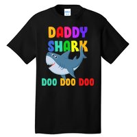 Colorful Daddy Shark Doo Doo Doo Tall T-Shirt