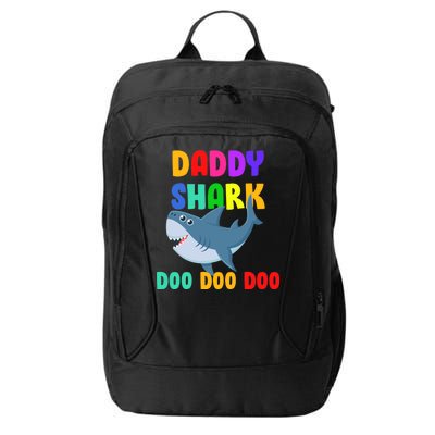 Colorful Daddy Shark Doo Doo Doo City Backpack