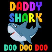 Colorful Daddy Shark Doo Doo Doo Backpack