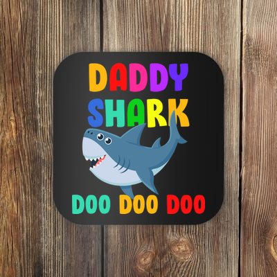 Colorful Daddy Shark Doo Doo Doo Coaster