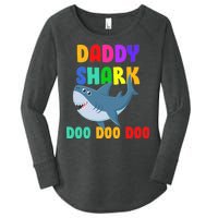 Colorful Daddy Shark Doo Doo Doo Women's Perfect Tri Tunic Long Sleeve Shirt