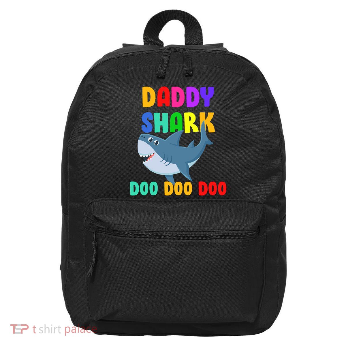 Colorful Daddy Shark Doo Doo Doo 16 in Basic Backpack