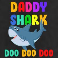 Colorful Daddy Shark Doo Doo Doo Tumbler